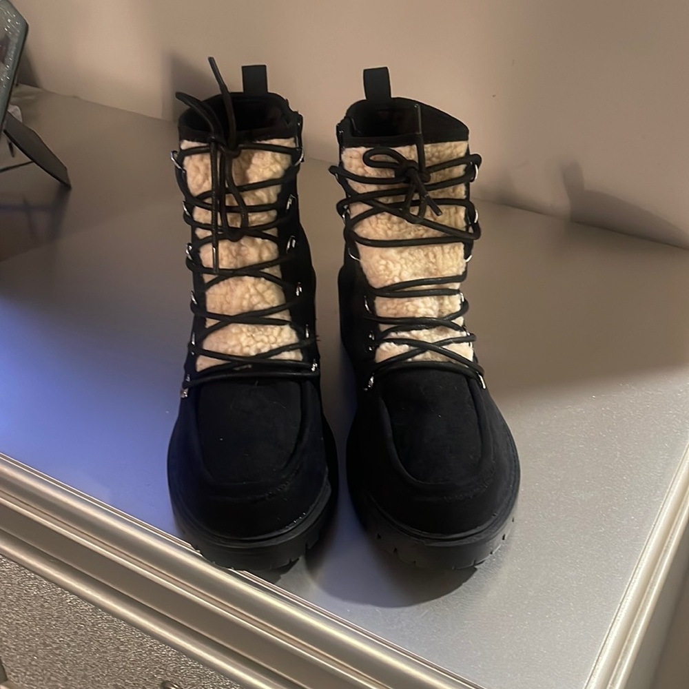 Furry boots